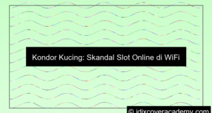 Kondor Kucing Edarkan Slot Online Lewat Wifi Sekolah