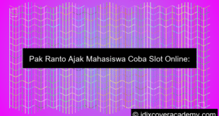 Pak Ranto Ajak Mahasiswa Coba Slot Online
